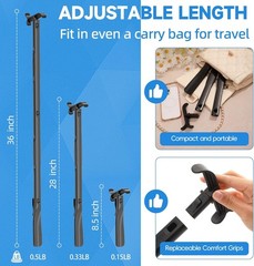 36 Inch Adjustable Long Handled Shoe Horn – Dressing Stick Aid for Seniors, Disa