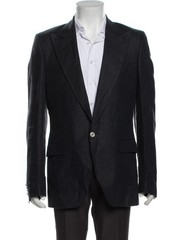 Dolce & Gabbana Gray Linen Blazer Size M US38 IT48