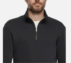Banana Republic Men’s Double Knit 1/4 Zip Pullover Black Size XL