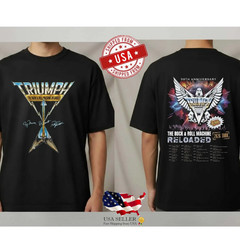 Triumph 50th Anniversary Tour 2026 Shirt Rock Band Double Sided Tee
