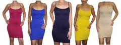 Women Camisole Spaghetti Strap Long Tank Top Layering Mini Dress Free Ship $8.99
