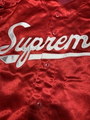 Supreme 1 (One) Satin Jersey Baseball Red S