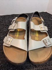 Birkenstock Milano Big Buckle Sandals Gray Size L-7 M-5 US 38 EUR Cork