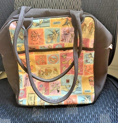 TransVersion Loop NYC Unique Tote Bag With Funny Airline Safety Design Vintage
