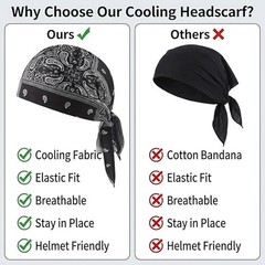 5x Elastic Motorcycle Wrap Biker Du Bandana Paisley Doo Rag Head Skull Cap Durag